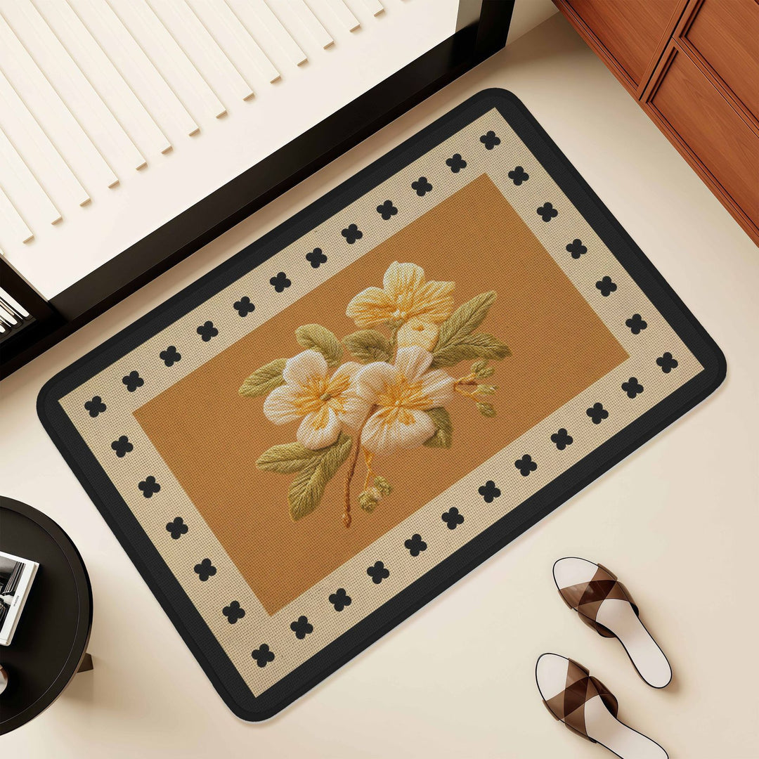 Künstlerisches Florales Design Bereich Matte Karnz