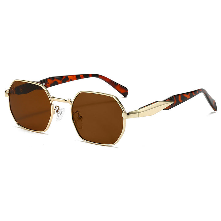 Stylische achteckige Sonnenbrille