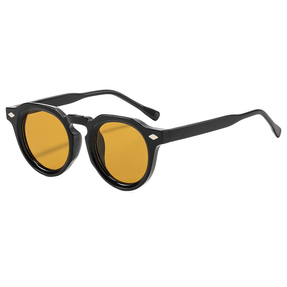 Retro-inspirierte runde Rahmen Sonnenbrille Karnz