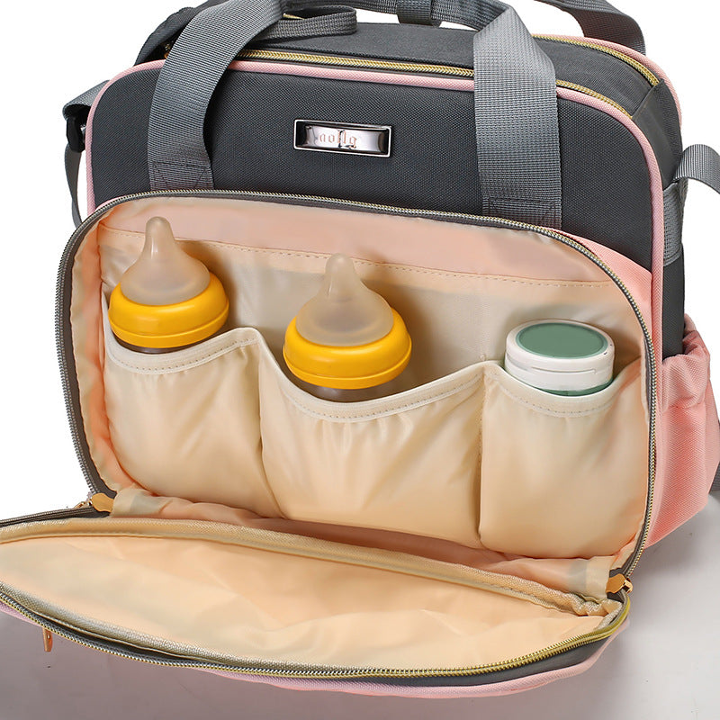 Gepolsterte Multi-Pocket Wickeltasche Karnz