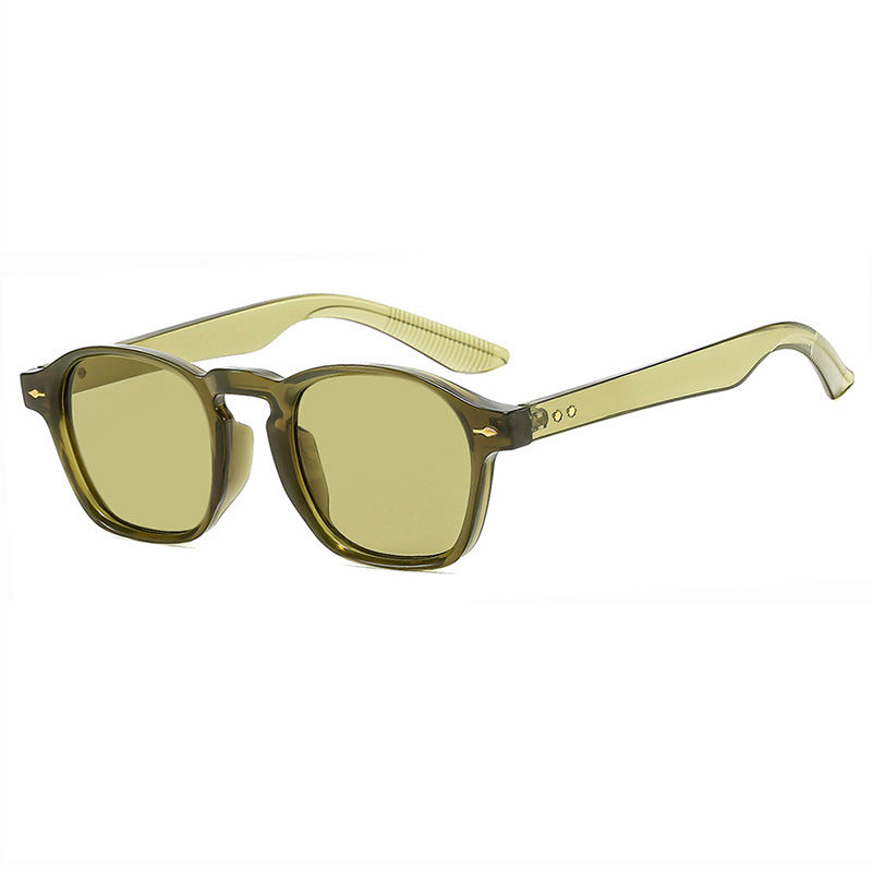 Damen modische rechteckige Brille mit transparentem Rahmen Karnz