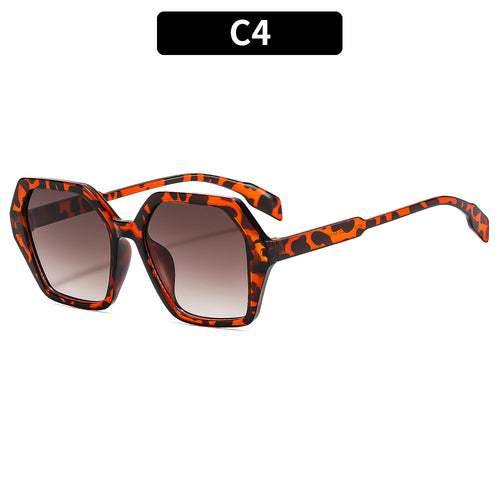 Künstlerische Übergroße Sechseckige Sonnenbrille