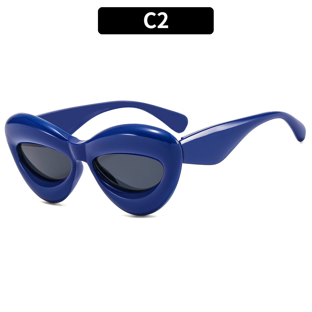 Futuristische Katzenaugen-Sonnenbrille  1787664573