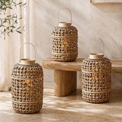 Dekorativer Rattan-Laterne Karnz