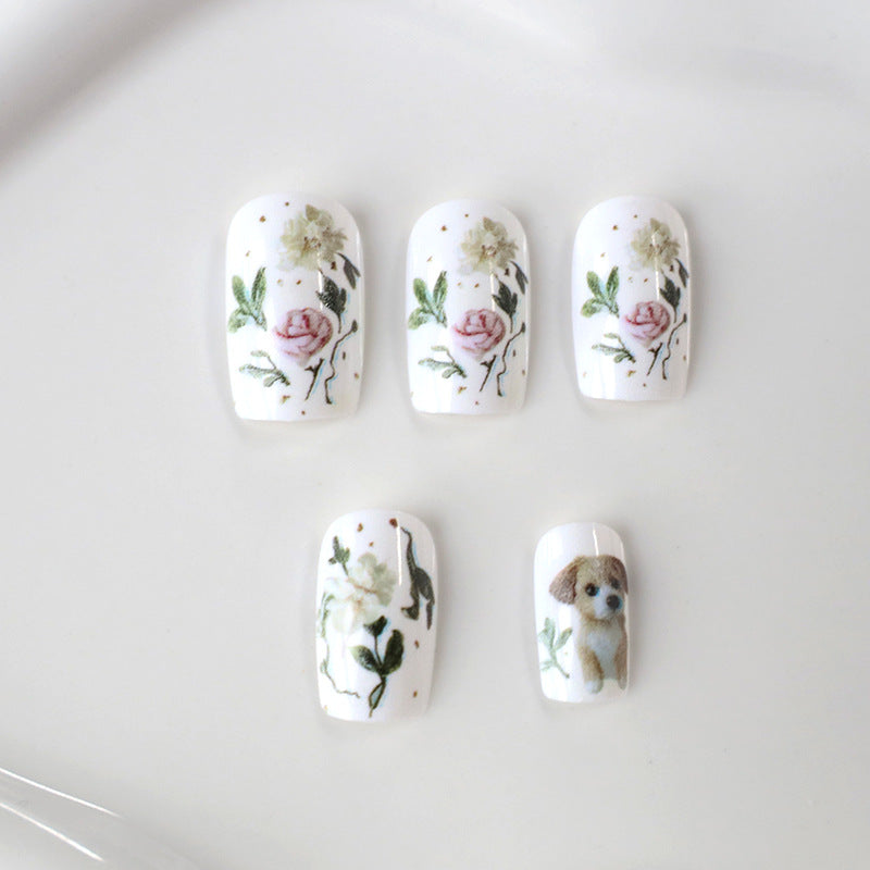 Künstlerisches Haustier-Thema Nagelkunst Karnz
