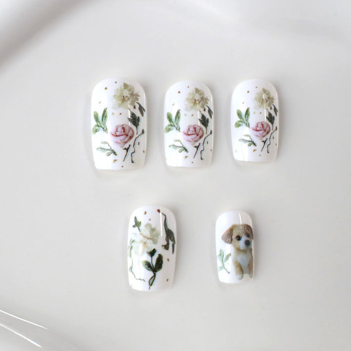 Künstlerisches Haustier-Thema Nagelkunst Karnz
