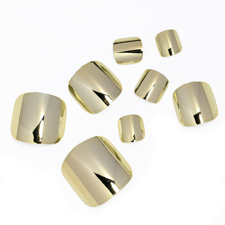 Premium Glänzendes Press-On Nagelset Karnz