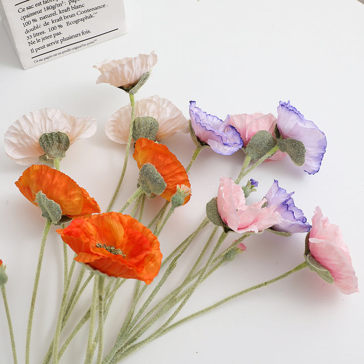 Künstlicher Romantischer Mohnblumenstrauß Karnz