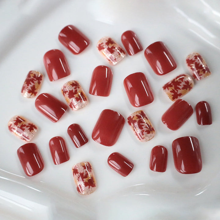 Herbstblatt Nagelkunst Verbesserungen Karnz
