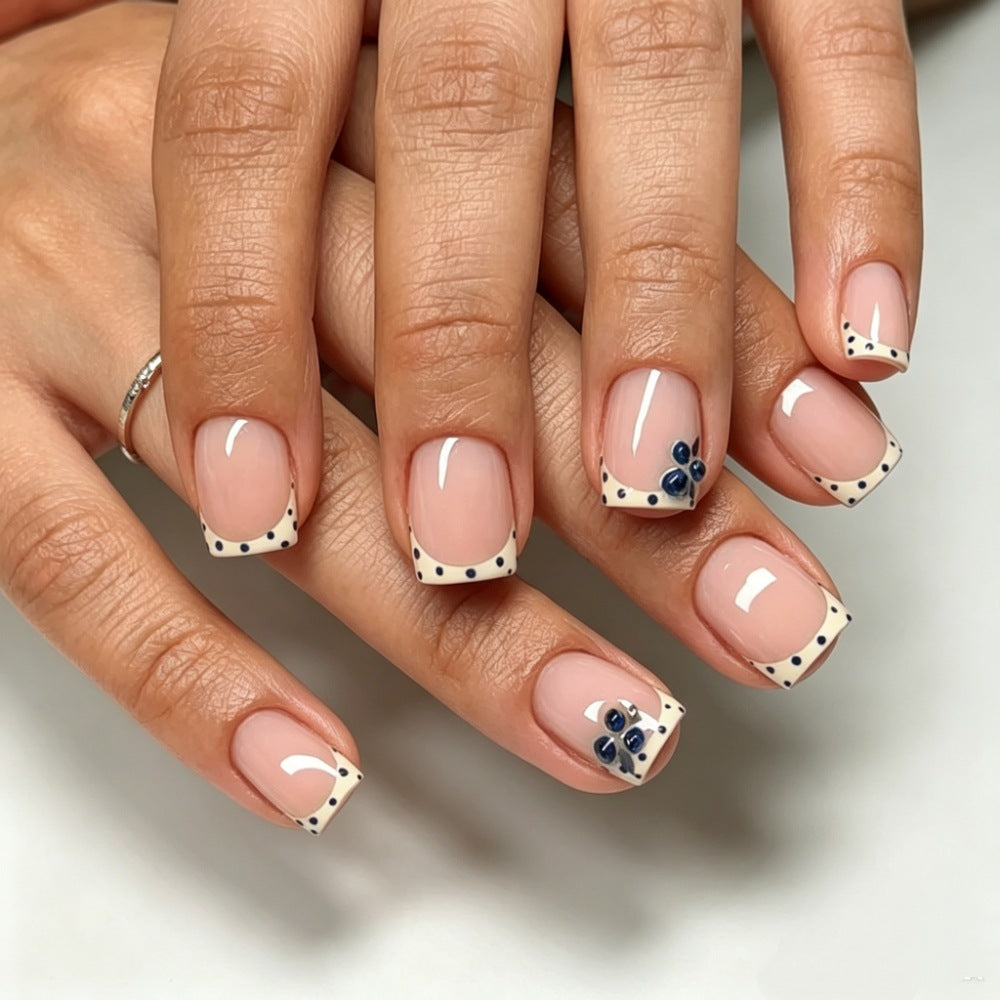 Floral Design Stiletto Press-On Nägel