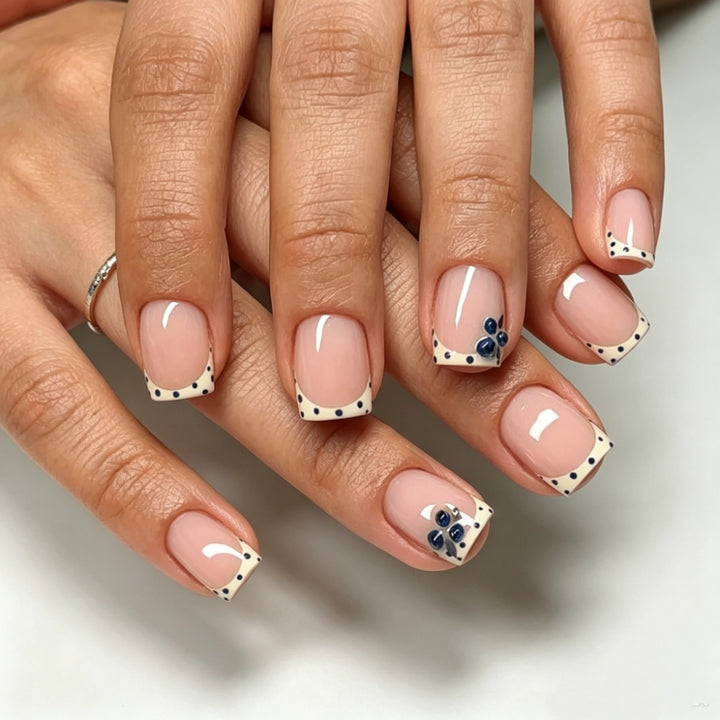 Floral Design Stiletto Press-On Nägel