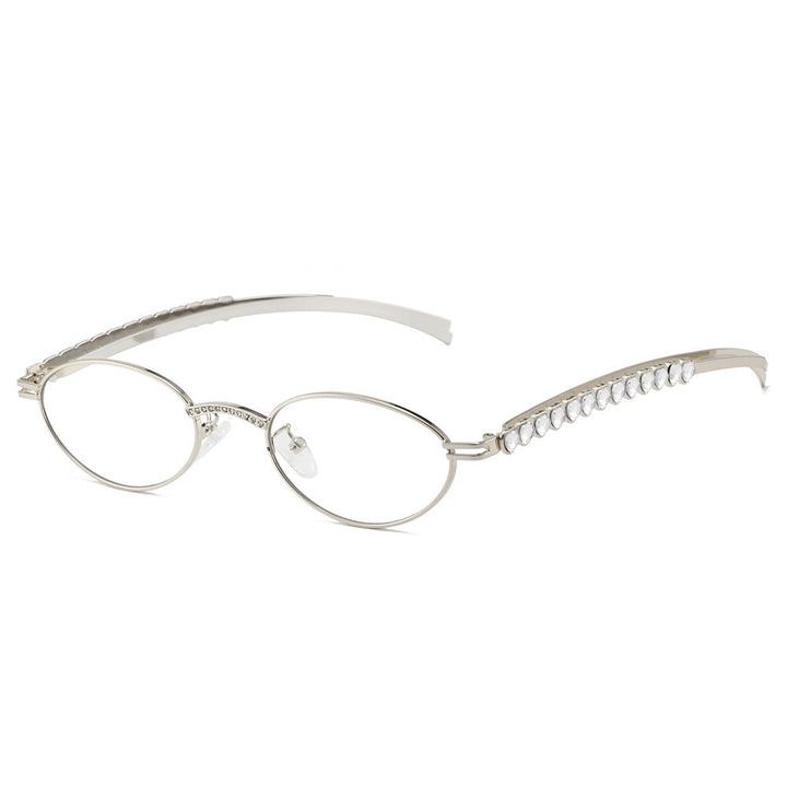 Elegante ovale Rahmenbrille Karnz