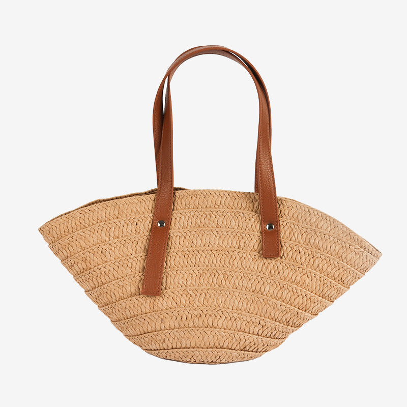 Damen Korbtasche mit geschwungenem Design Karnz