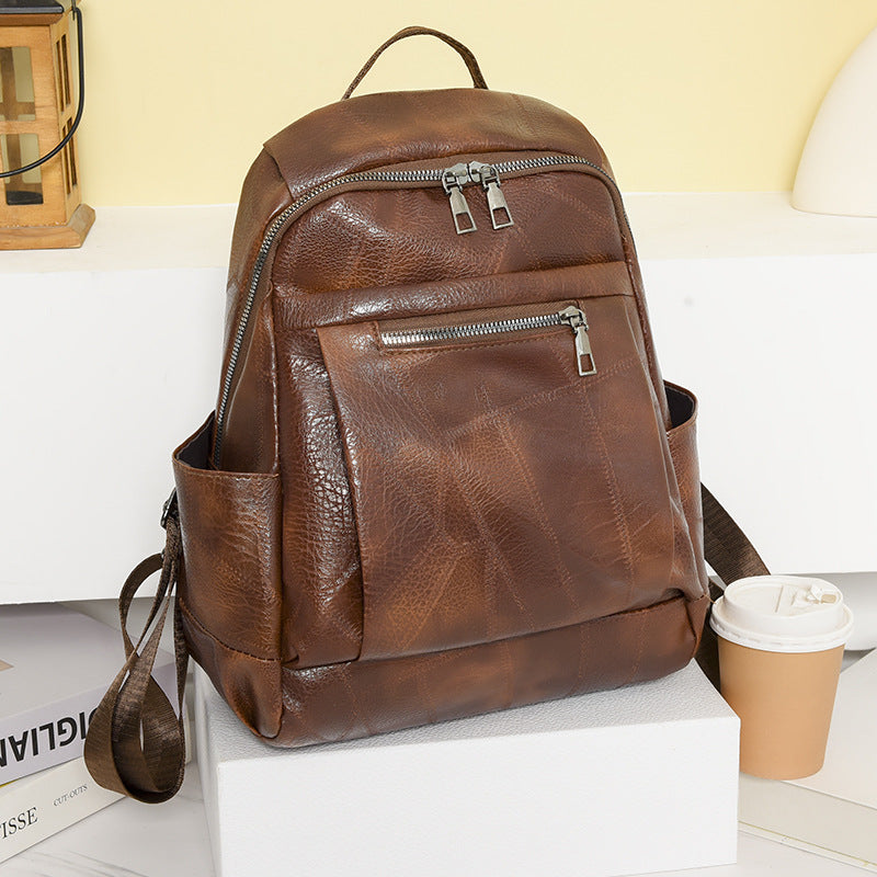 Luxuriöser Multi-Compartment Leder Rucksack Karnz