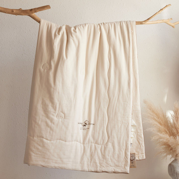 Atmungsaktives Organic Cotton Komforter Set mit verstecktem Verschluss & Kissenbezügen