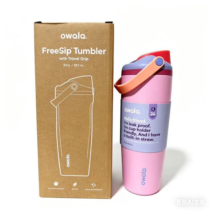 Unisex Trinktumbler mit integriertem Strohhalm und auslaufsicherem Design Karnz
