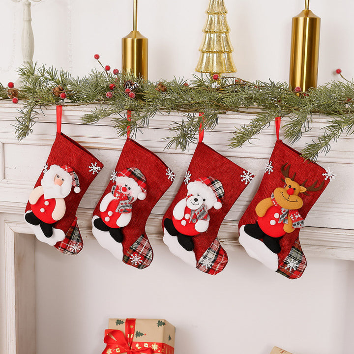 Weihnachtsstrumpf mit Rentierdesign Karnz
