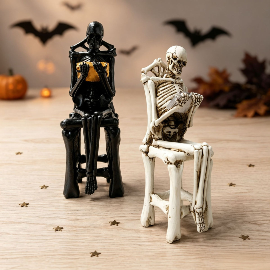 Künstlerische Skelettfigur Karnz