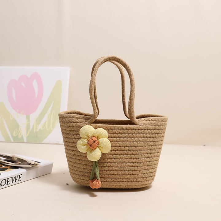 Damen Handgefertigte Kosmetiktasche mit floralem Design Karnz