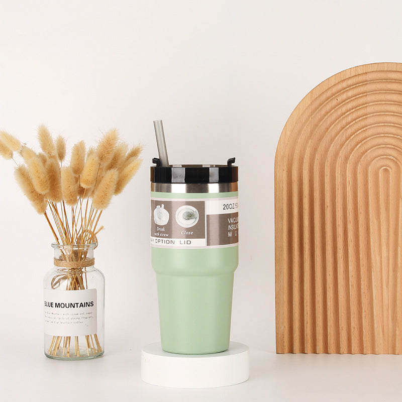 Unisex Isolierter Trinkbecher mit integriertem Strohhalm Karnz