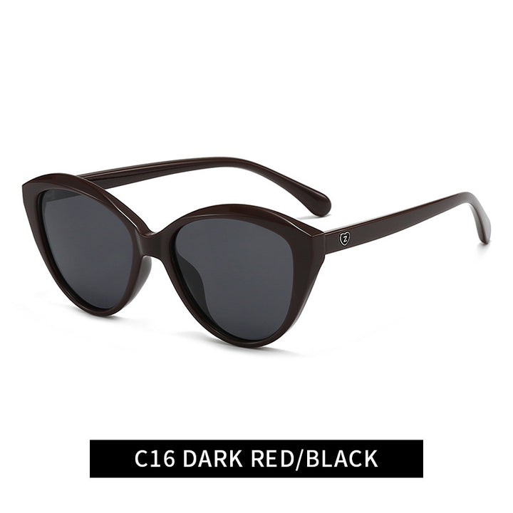 Damen Cat-Eye Sonnenbrille mit modischem und robustem Rahmen Karnz