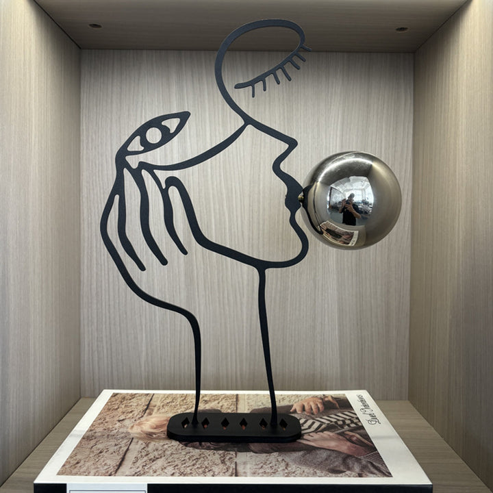 Künstlerische Metallwand Skulptur