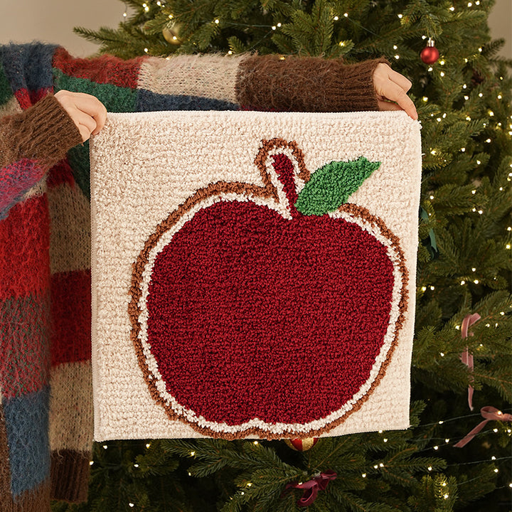 Getuftetes weihnachtliches Tischset mit Lebkuchenhaus-Motiv Karnz