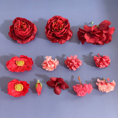 Lebensechte florale Verzierungsset