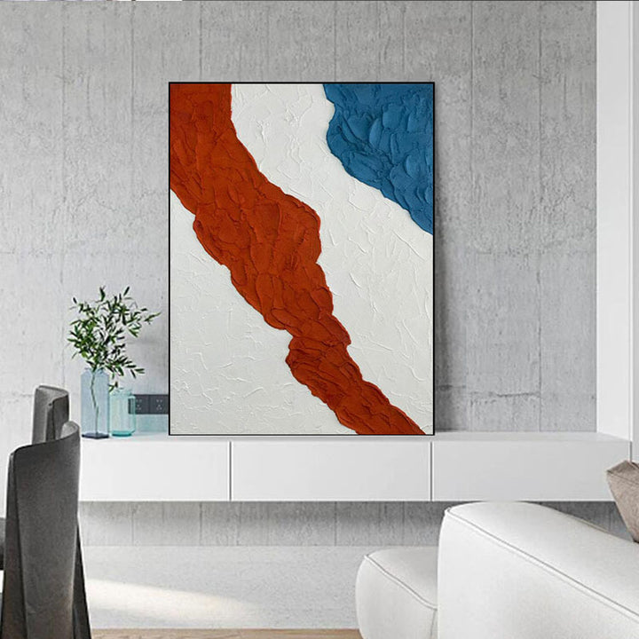 Moderne abstrakte texturierte Leinwandkunst