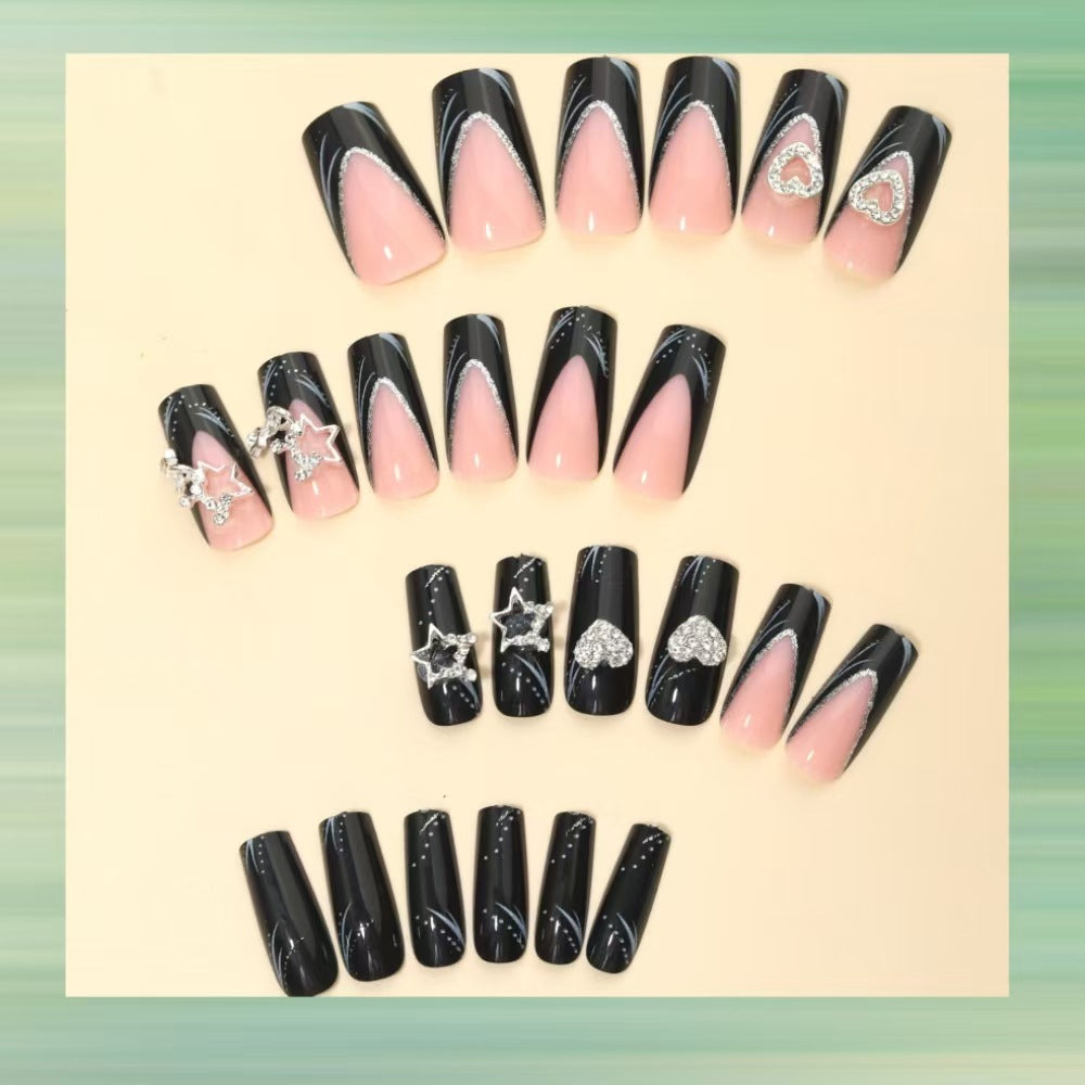 Dekorative Acryldesign Press-On Nail Art Karnz