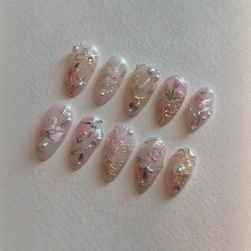 Künstlerisches Press-On Nagelkunstset Karnz