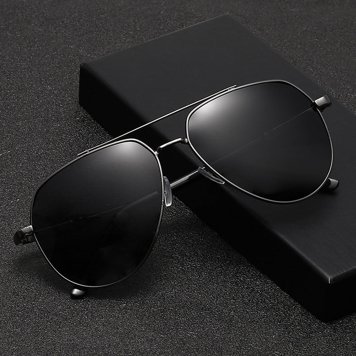 Herren elegante Piloten-Sonnenbrille Karnz