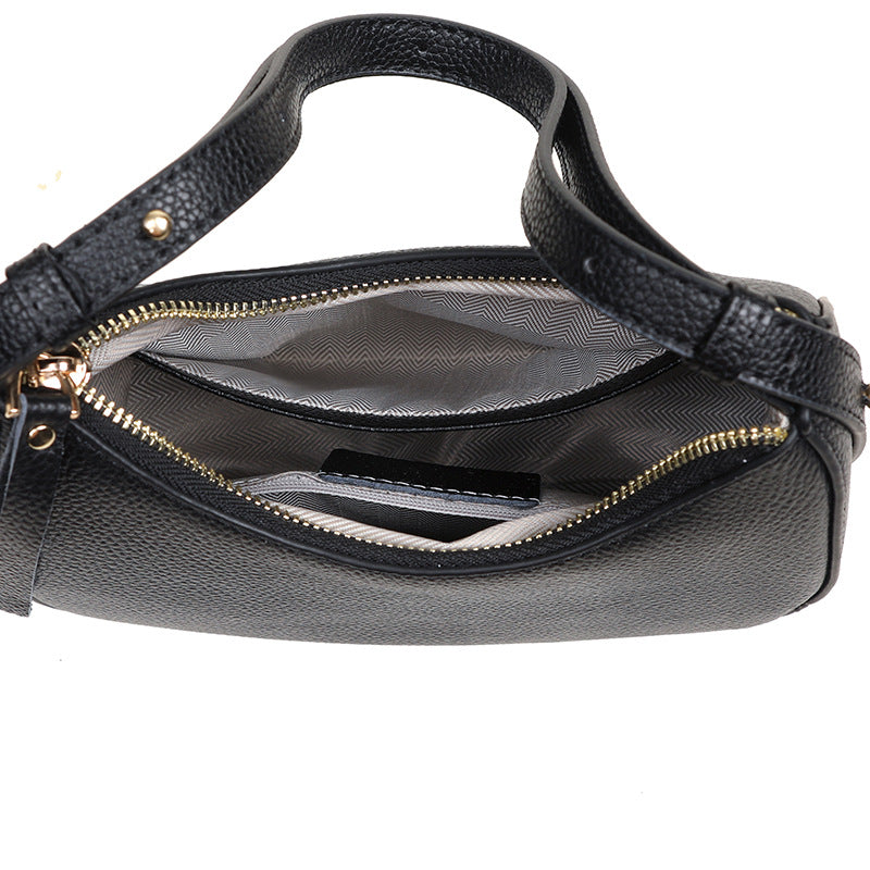 Stylische genarbte Leder-Hobo-Tasche Karnz