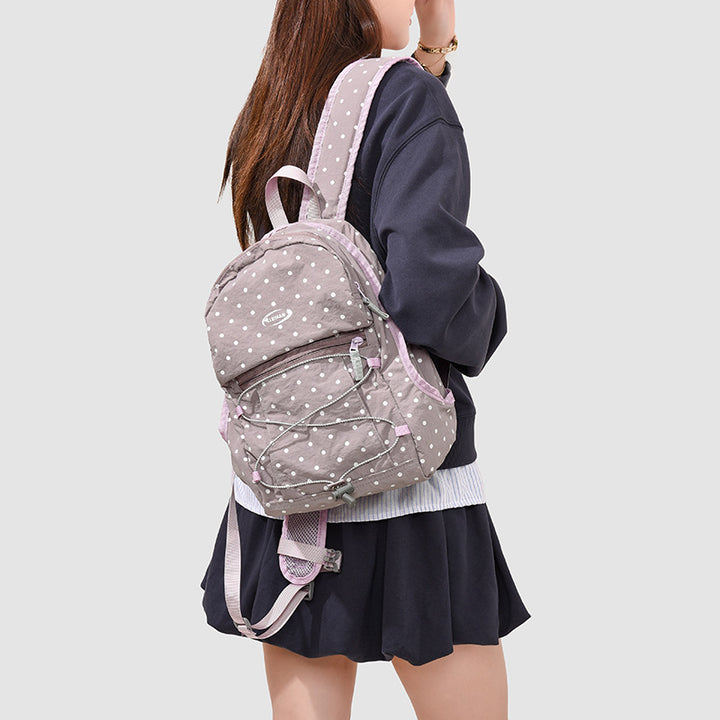 Trendy gepunkteter lässiger Rucksack Karnz