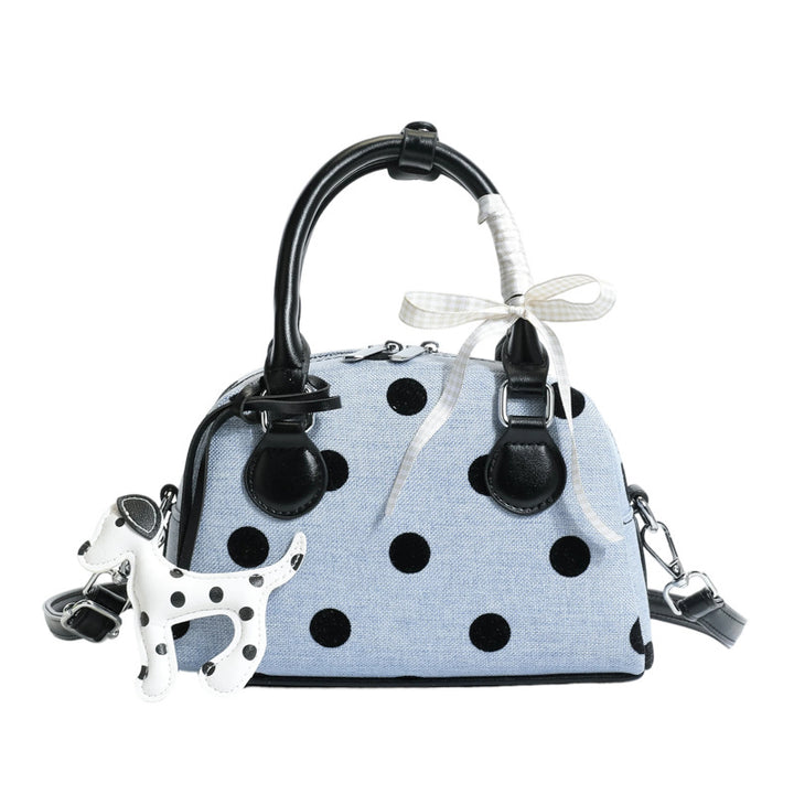 Verspielte Polka-Dot-Mini-Handtasche Karnz