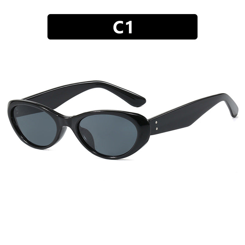 Damen modische Cat-Eye Sonnenbrille mit hochwertigem Kunststoffrahmen und UV-Schutz Karnz