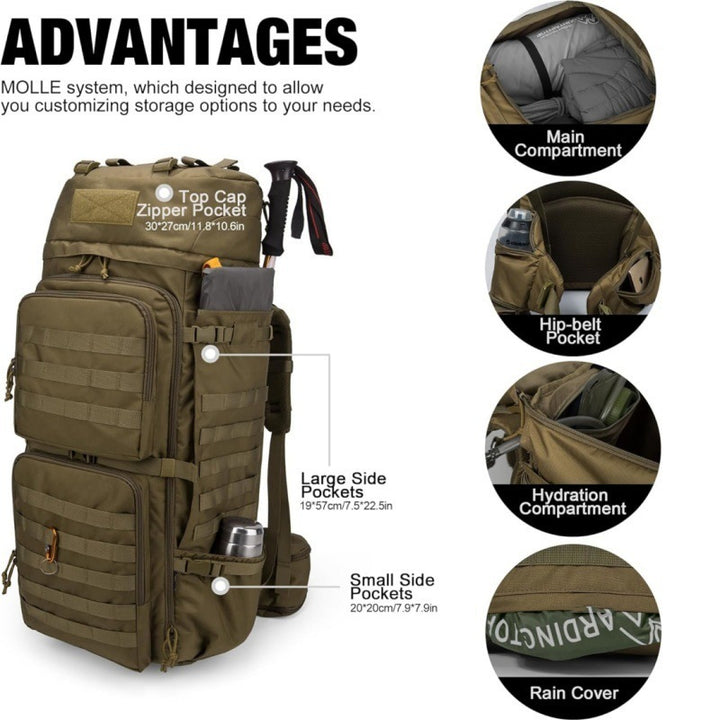 Taktischer Mehrfachfächer Rucksack Karnz