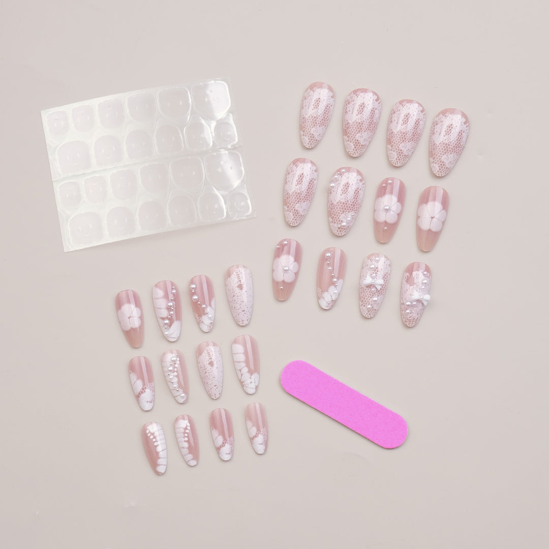Elegante 3D Dekorative Nagelverzierungen Karnz