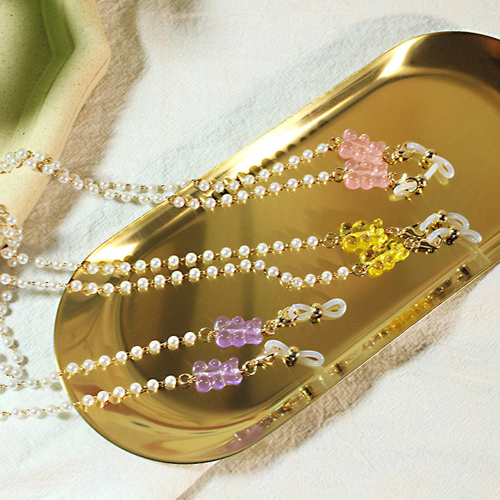Elegantes Perlenbrillenband Karnz