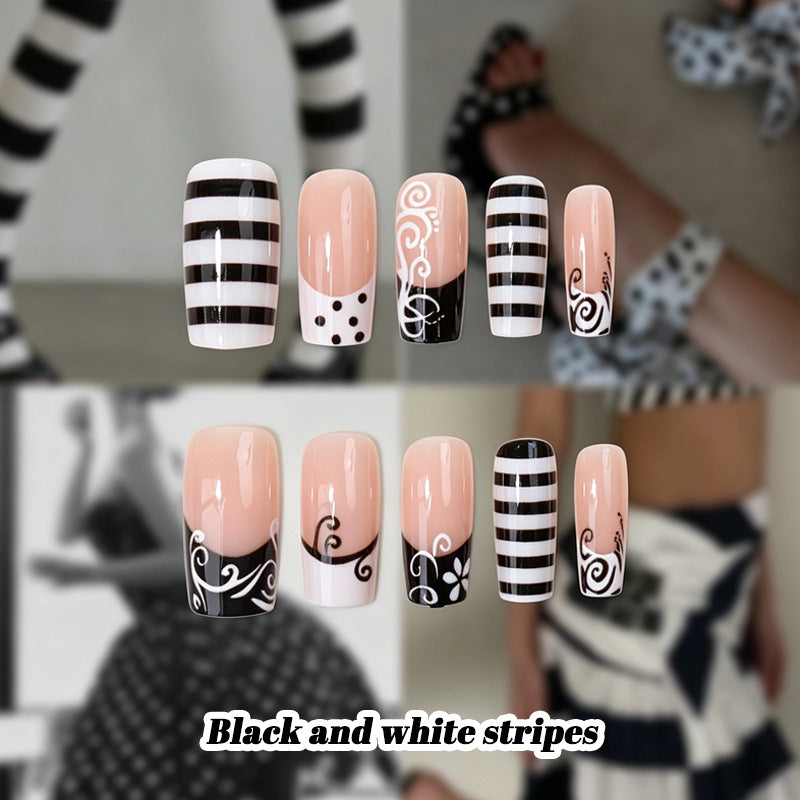 Chic stilisierte Press-On Nagelspitzen Karnz