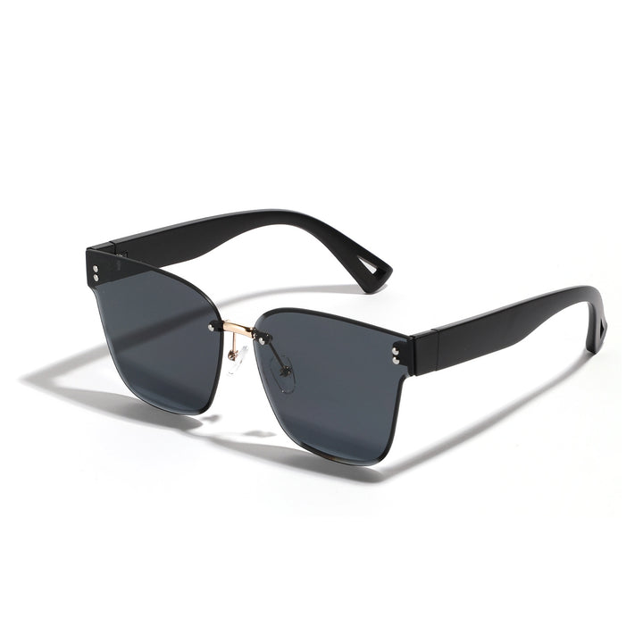Damen modische Sonnenbrille mit elegantem Rahmen und breiten Gläsern Karnz