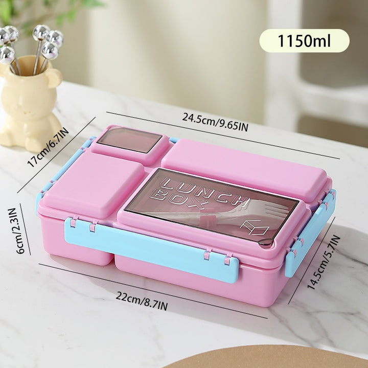 Mehrfach-Compartments-Mahlzeit-Vorbereitungs-Lunchbox mit luftdichtem Verschluss