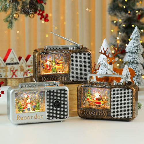 Dekorative Musikalische Schneekugel Radio Karnz