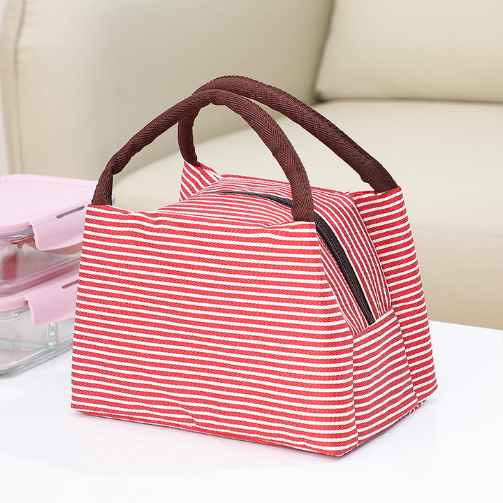 Isolierte gestreifte Lunch-Tasche Karnz
