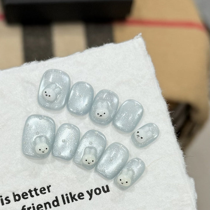 Niedliches Bären-Themen Press-On Nagelkunst Set