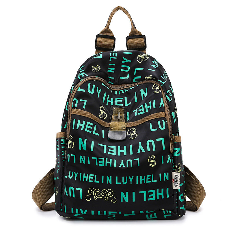 Blumenmuster Baumwollrucksack Karnz