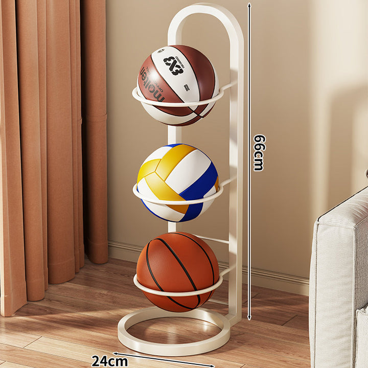 Vertikaler Vier-Ball-Freistehender Sportball-Lagerregalständer