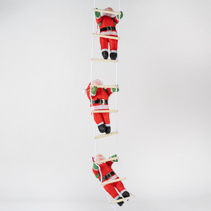 Dekorative Weihnachtsmann Figur mit beweglichen Armen