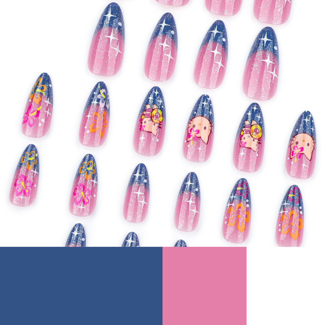 Kunstvolle Stiletto-Nägel mit verspieltem Design Karnz