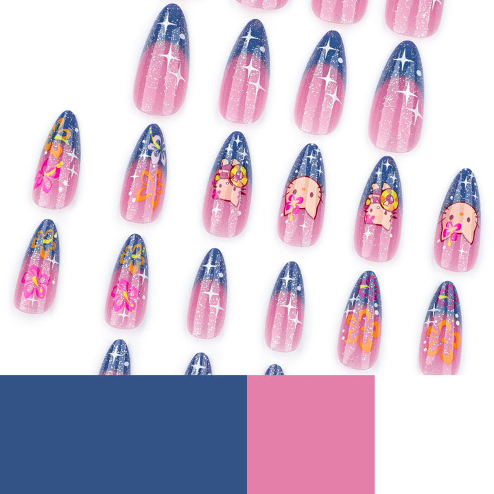 Kunstvolle Stiletto-Nägel mit verspieltem Design Karnz